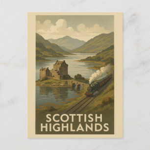 Schotse Hooglanden Castle Travel Briefkaart