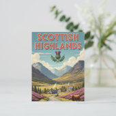  Schotse Hooglanden Reizen Briefkaart (Staand voorkant)