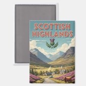  Schotse Hooglanden Reizen Magneet (Voorkant / Achterkant)