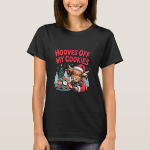 Schotse Hooglander Koe Fun Christmas Schattige Koe T-shirt