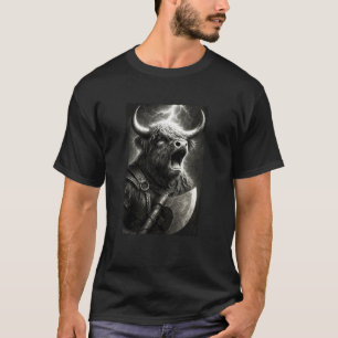 Schotse Hooglander Viking Krijger Fantasie T-shirt