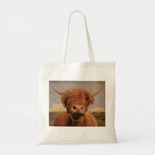 Schotse hooglandkoe tote bag