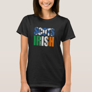 Schotse Ierse vlag Schotland Ierland Vintage Schot T-shirt