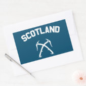 Schotse ijsklimmen rechthoekige sticker (Envelop)