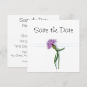 Schotse, Keltische Huwelijksdistel Thema Save the Kaart (Voorkant / Achterkant)