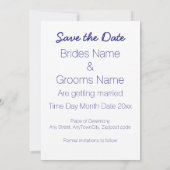 Schotse, Keltische Trouwthema Save the Date Kaart (Achterkant)