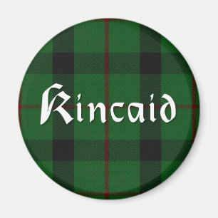 Schotse Kincaid Clan Tartan Plaid 'Koelkast Magnet Magneet