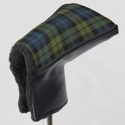 Schotse kleuren Campbell Tartan Pset Golfheadcover (3/4 voorkant)
