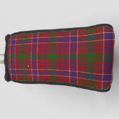 Schotse kleuren Clan MacRae Red Tartan Pset Golfheadcover (Voorkant)
