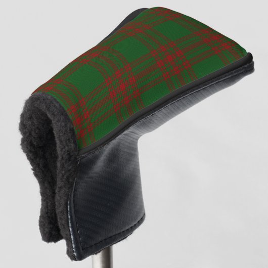 Schotse kleuren Clan Menzies jagen op Tartan Pset Golfheadcover (3/4 voorkant)