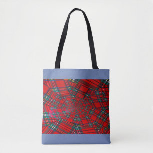 SCHOTSE KLEUREN WERVELTAS TOTE BAG
