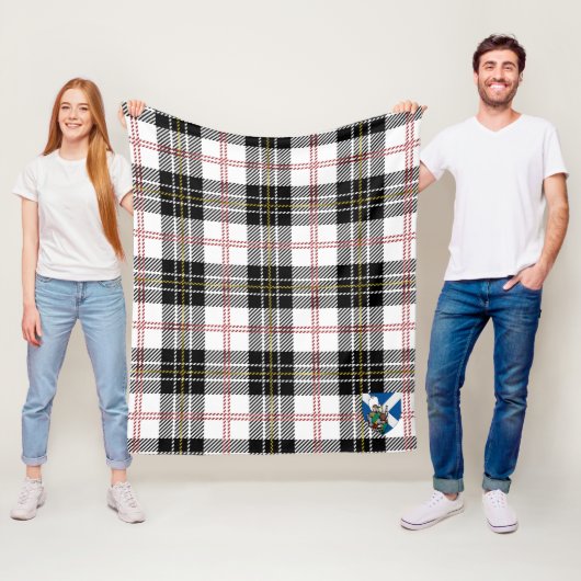 Schotse MacPherson geruite plaid Fleece Deken (In situ)