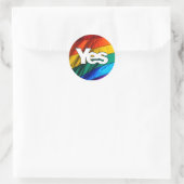 Schotse Onafhankelijkheid - Rainbow Ja Sticker (Tas)