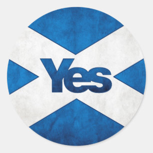 Schotse Onafhankelijkheid - Saltire Ja Sticker