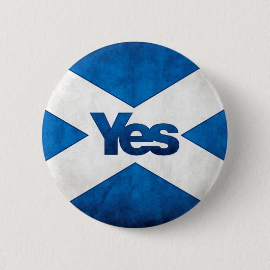Schotse onafhankelijkheid - Saltire Yes Badge Ronde Button 5,7 Cm (Voorkant)