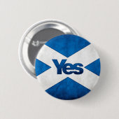 Schotse onafhankelijkheid - Saltire Yes Badge Ronde Button 5,7 Cm (Voorkant /achterkant)