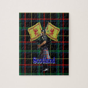 Schotse piper op tartan legpuzzel