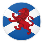 Schotse rode oude Rampant lion/St Andrews-kruis Keramische Knop (Voorkant)