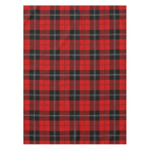 Schotse Rood-Zwarte Tartan Tafelkleed
