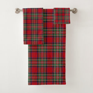 Schotse ruit Elegante Rustieke Clan Stewart Tartan Bad Handdoek
