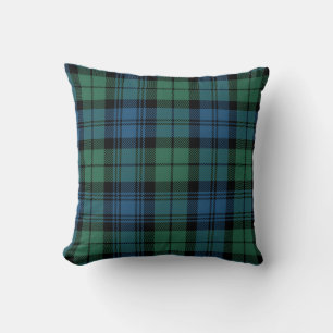 Schotse ruit groen rustiek Campbell Tartan Kussen