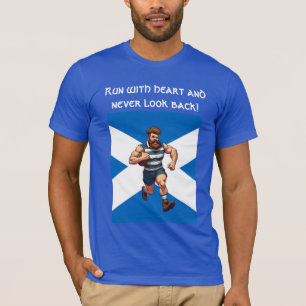 Schotse Saltire en Rugby Runner T-shirt