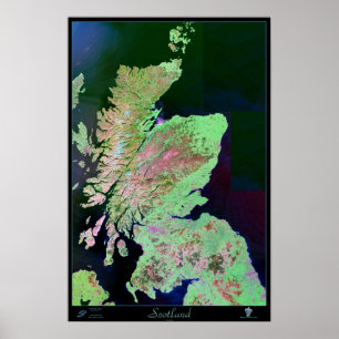Schotse satelliet-poster poster