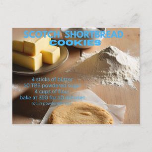 Schotse shortbread koekaart briefkaart