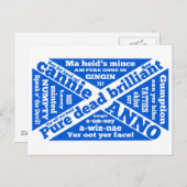 Schotse slang en zinnen briefkaart (Voorkant / Achterkant)