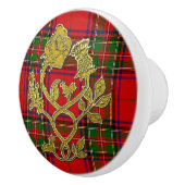 Schotse stijl Roos Thistle Play Keramische Knop (Rechts)