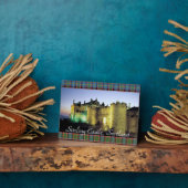 Schotse Stirling Castle in Dusk Tabletop Fotoplaat (Zijkant)