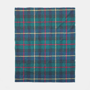 Schotse tartan achtergrond een gecontroleerd vlekk fleece deken