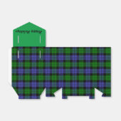 Schotse tartan bedankdoosjes (Uitgevouwen)