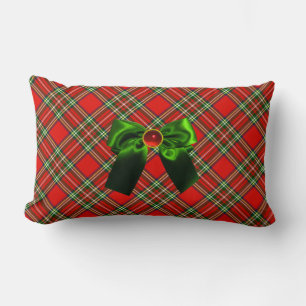 SCHOTSE TARTAN EN RODE GROENE BOWS KERSTPARTY KUSSEN