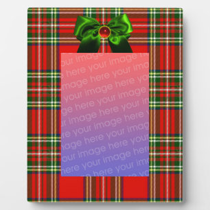 SCHOTSE TARTAN EN RODE GROENE LINTEN KERSTPARTY FOTOPLAAT