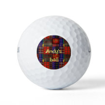 Schotse Tartan Golf Ballen