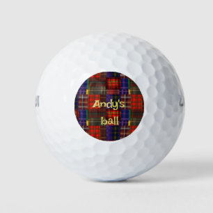 Schotse Tartan Golf Ballen
