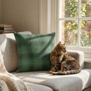 Schotse Tartan: Klassiek Jachtgroen Schotlandse Ru Kussen