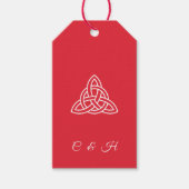 Schotse Tartan Plaid Celtic Dank u bruiloft Cadeaulabel (Voorkant)