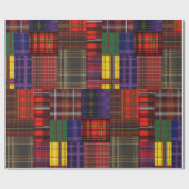 Schotse Tartan Swatch Cadeaupapier (Vlak)