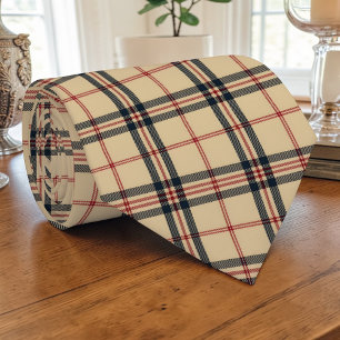 Schotse Tartan Tan Op maat gemaakte stropdas