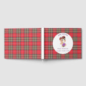 Schotse Tartan |Thistle Baby shower gepersonalisee Gastenboek (Volledig)