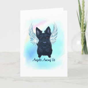 Schotse Terriër Angel Dog Pet Loss Sympathy Card Bedankkaart
