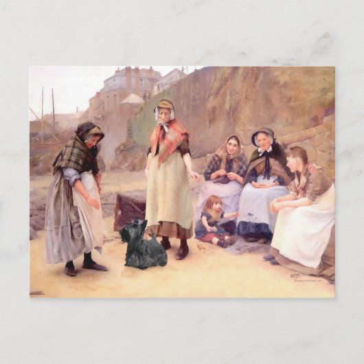 Schotse Terrier Ansichtkaart Briefkaart (Voorkant)