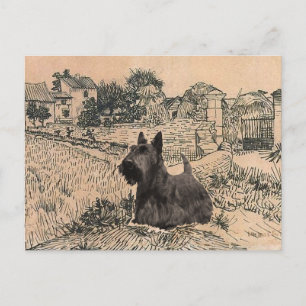 Schotse Terrier Ansichtkaart Briefkaart