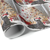 Schotse Terriër bij kerstboom Cadeaupapier (Rol Hoek)