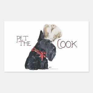 Schotse Terrier Chef Rechthoekige Sticker