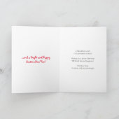 Schotse Terrier Doedelzak Kerstkaart op Maat Feestdagen Kaart (Binnen)