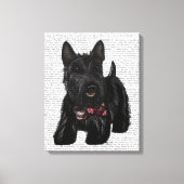 Schotse Terrier en Bow Canvas Afdruk (Voorkant)