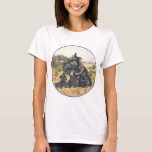 Schotse Terrier en Puppies T-shirt